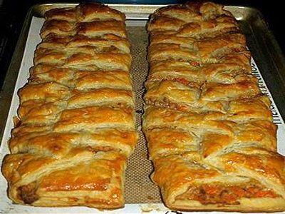 Австрийский мясной штрундель