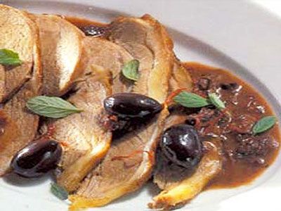 Баранина с оливками