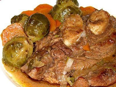 Баранина с овощами