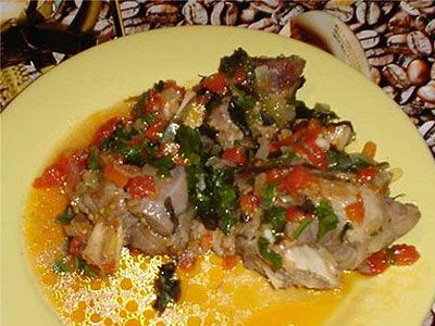 Баранина с помидорами