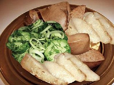 Бауыр Куйрык (печенка с салом).