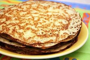 Блины на минералке