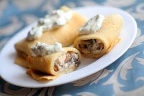 Блины с курицей