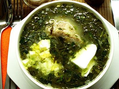 Борщ зеленый, домашний