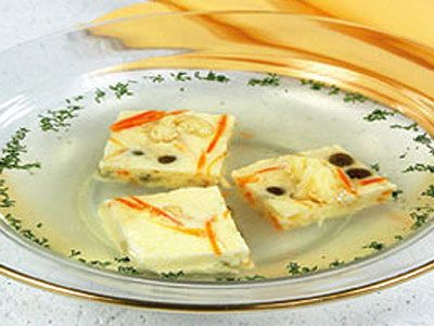 Бульон мясной с омлетом
