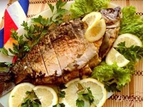 Фаршированный карп с соусом «Рыбный велюте»