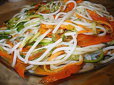 Фунчоза с овощами
