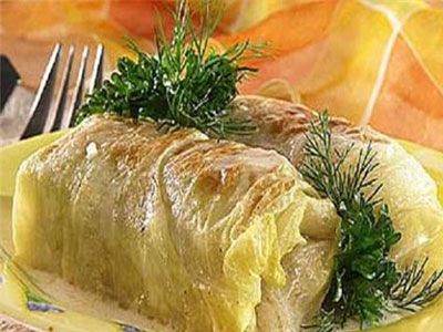Голубцы, фаршированные гречневой кашей и грибами