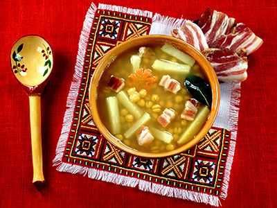 Гороховый суп из косточки