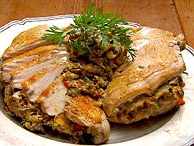 Индейка, фаршированная устрицами
