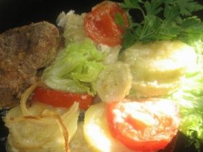 Кабачки в манке