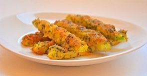 Кабачковые палочки в сырном кляре