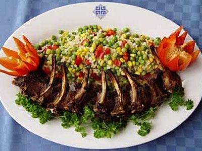 Кабырга с гарниром.