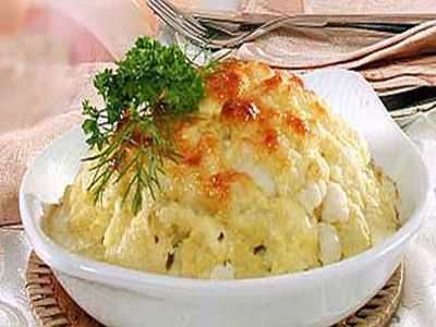 Капуста цветная со сливочным соусом