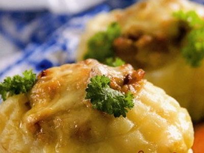 Картофель фаршированный  «Лапоточки»