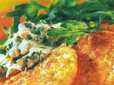 Картофельные оладьи с сыром