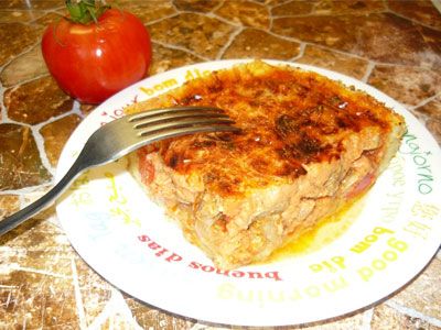 Картофельный пирог с мясной начинкой