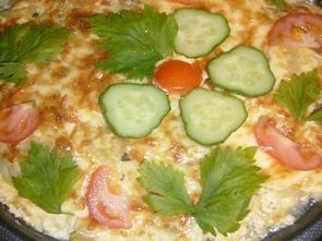 Картошка с рыбой из духовки