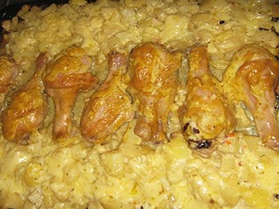 Курица с картофелем