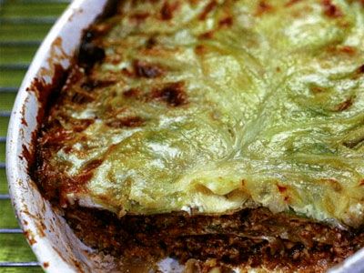 Лазанья из молодой капусты орехами