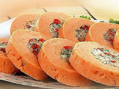 Лосось с начинкой