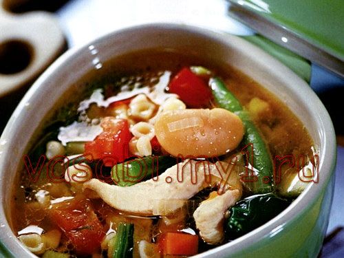 Минестроне с курицей