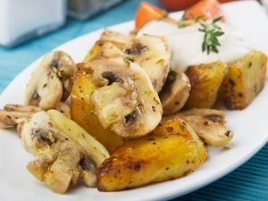 Новогоднее жаркое с грибами