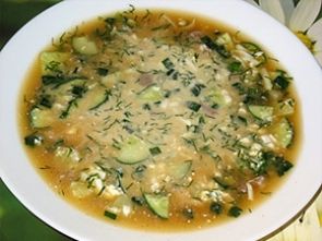 Окрошка с мясом