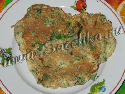 Оладьи с луком