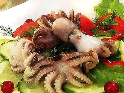 Осьминоги с лимоном