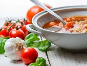 Овощной суп с рисом