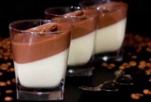 Панна-котта с шоколадом и сгущённым молоком