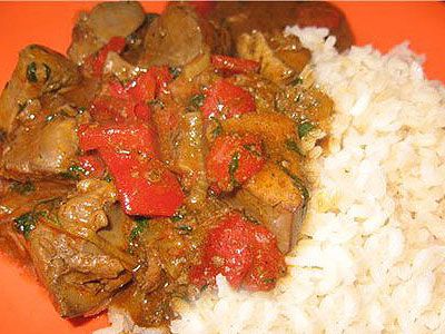 Паприкаш из куриной печени по-венгерски