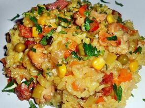 Паэлья с курицей