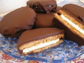 Печенье с зефиром и шоколадом