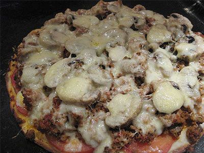 Пицца с мясным фаршем