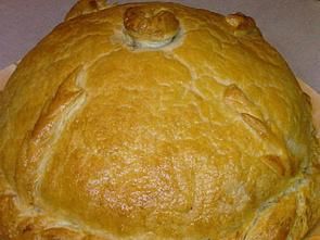 Пирог курник с грибами