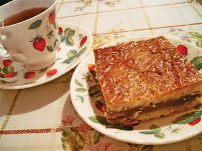 Пирог с халвой