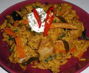 Плов с курицей