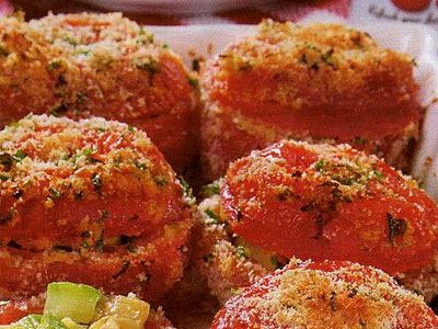 Помидоры с пряной сухарной корочкой