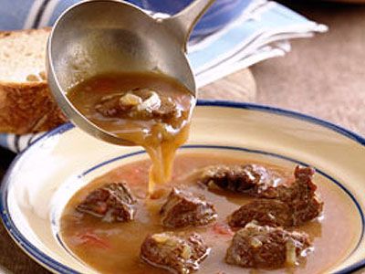 Похлебка с ушками и сосисками
