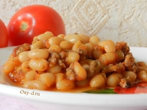 Рагу с фасолью в мультиварке