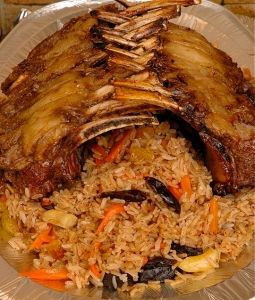 Рис с корейкой ягненка