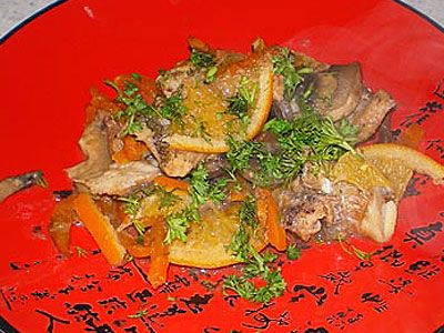 Рыба с апельсином