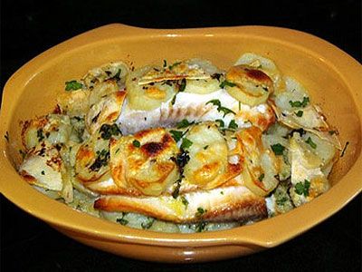 Рыба с картофелем в СВЧ
