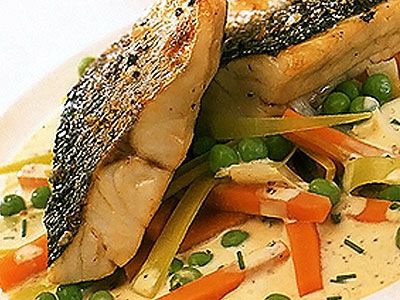 Рыба с овощами по-французски