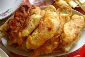 Рыба в кляре со сметаной