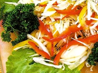 Салат из белокочанной капусты