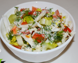 Салат из пекинской капусты и сельдерея