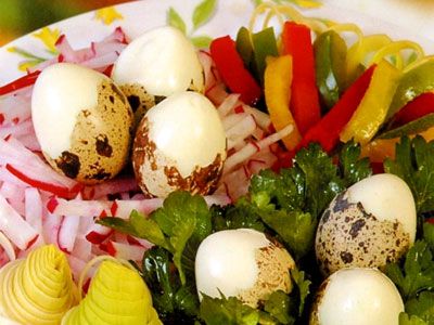 Салат перепелиное гнездо